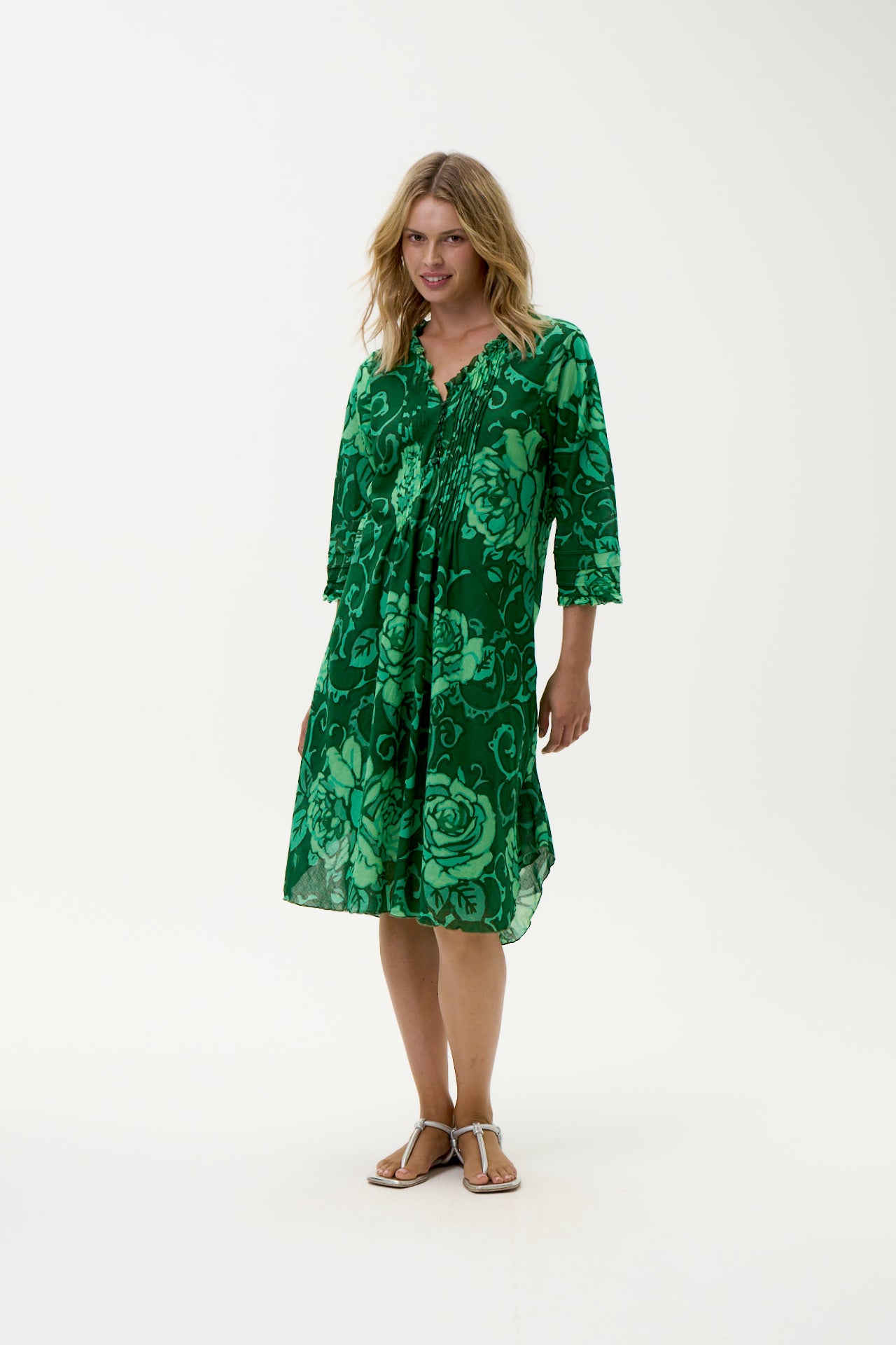 Middy Poppy-Emerald Coast-Cotton-Green – oneseason