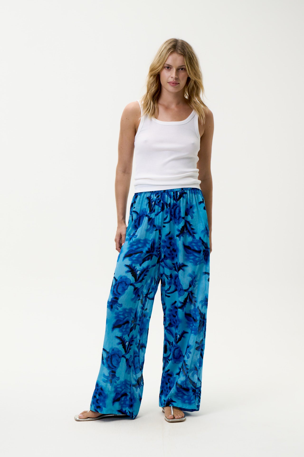 Isla Pant-Milos-Sushi Voile-Blue – oneseason